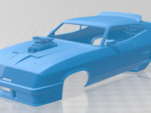falcon gt coupe interceptor mad max 1979 printable body car Modelo de impresión 3D
