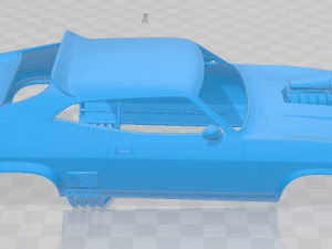falcon gt coupe interceptor mad max 1979 printable body car 3D 프린트 모델