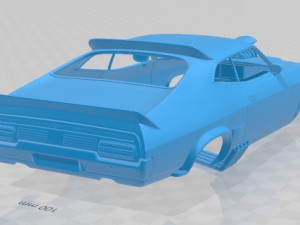 falcon gt coupe interceptor mad max 1979 printable body car 3D 프린트 모델