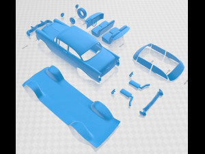belair 1956 printable car Modèles 3D en vedette