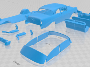 belair 1956 printable car Modèles 3D en vedette