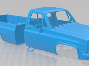 k10 silverado 1984 printable body car 3D 프린트 모델