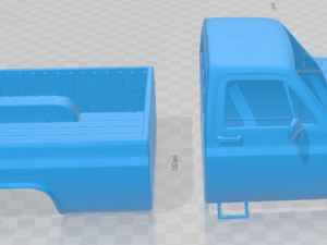 k10 silverado 1984 printable body car 3D 프린트 모델