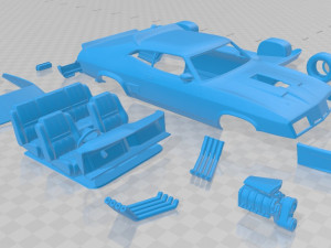 falcon gt coupe interceptor mad max 1979 printable car 3D Принт Модель