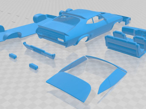 falcon gt coupe interceptor mad max 1979 printable car 3D Принт Модель