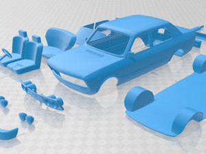 fiat 132 1977 printable car Modelo de impresión 3D