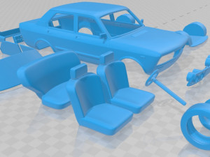 fiat 132 1977 printable car Model do druku 3D