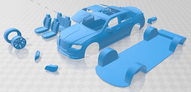 300 srt lx2 2018 printable car Modelo de impresión 3D .c4d .max .obj .3ds .fbx .stl .blend 