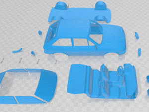 fiesta 1983 printable car 3D Принт Модель