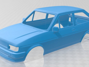 fiesta 1983 printable car 3D Принт Модель