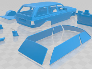 mercedes benz w123 1975 printable car 3D 打印模型