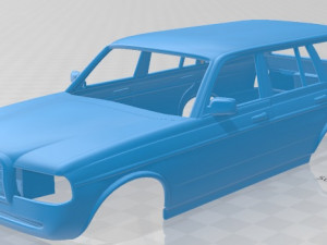 mercedes benz w123 1975 printable car 3D 打印模型