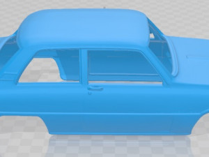 mazda 1000 1973 printable body car Modello di stampa 3D