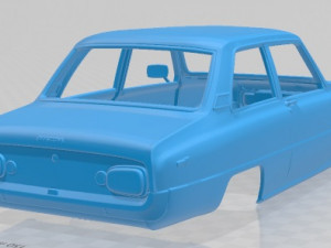 mazda 1000 1973 printable body car Modello di stampa 3D
