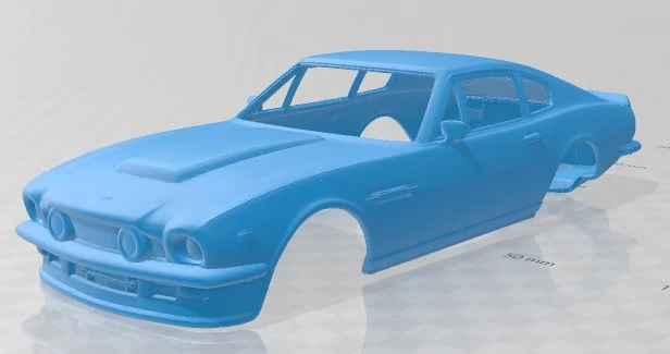 aston martin v8 vantage 1977 printable body car 3D Print Model .c4d .max .obj .3ds .fbx .stl .blend 