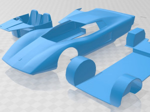 holden hurricane 1969 printable car Modello di stampa 3D