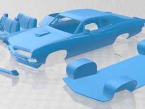 falcon 429 super cobra 1970 printable car Modelo de impresión 3D