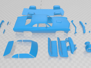 falcon 429 super cobra 1970 printable car 3Dプリントモデル
