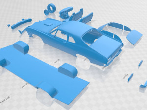 falcon 429 super cobra 1970 printable car 3Dプリントモデル