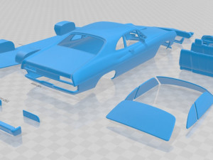 falcon 429 super cobra 1970 printable car 3Dプリントモデル