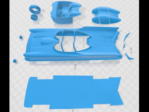lincoln futura 1955 printable car 3D Druckmodell