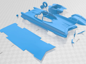 lincoln futura 1955 printable car 3D Druckmodell