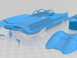 lincoln futura 1955 printable car 3D Druckmodell