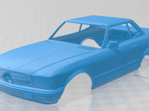 mercedes benz sl 1972 printable body car 3D Print Model