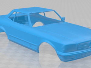 mercedes benz sl 1972 printable body car 3D Print Model