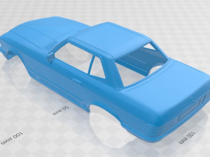 mercedes benz sl 1972 printable body car 3D Print Model
