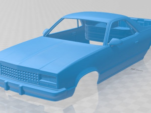 el camino 1982 printable body car Modelo de impresión 3D