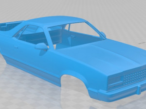 el camino 1982 printable body car 3D Baskı Modeli