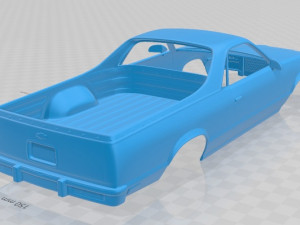 el camino 1982 printable body car 3D Baskı Modeli