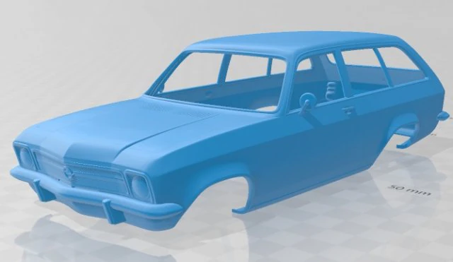 opel ascona voyage 1970 printable body car 3D Print Model .c4d .max .obj .3ds .fbx .stl .blend
