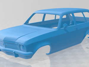 opel ascona voyage 1970 printable body car 3D-Druckmodell