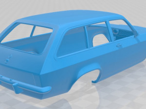 opel ascona voyage 1970 printable body car 3Dプリントモデル