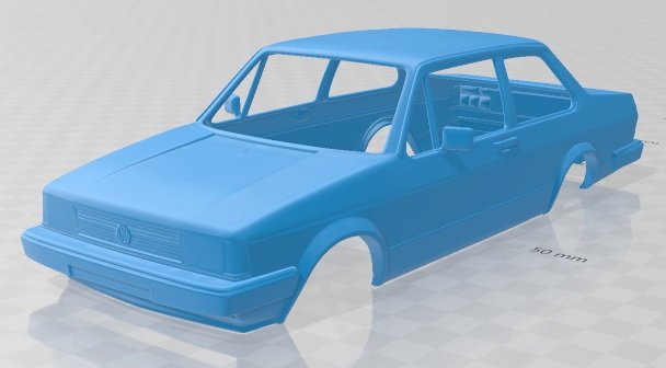 volkswagen jetta 1979 printable body car 3D Druckmodell .c4d .max .obj .3ds .fbx .stl .blend