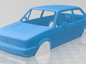volkswagen jetta 1979 printable body car 3D Print Model