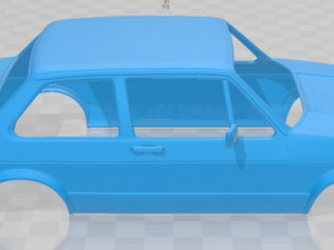 volkswagen jetta 1979 printable body car 3D Druckmodell