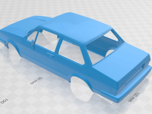 volkswagen jetta 1979 printable body car 3D Druckmodell