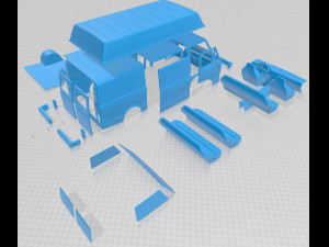 volkswagen lt panelvan 1975 printable van 3D Print Model