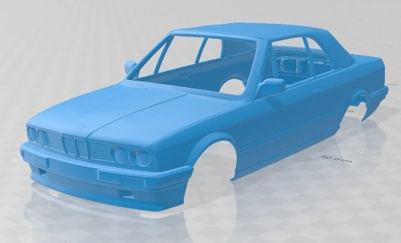 e30 convertible 1990 printable body car 3D Print Model .c4d .max .obj .3ds .fbx .stl .blend 