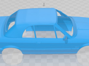 e30 convertible 1990 printable body car 3D 프린트 모델