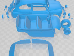 Fiat 600 d 1960 printable car 3D Print Model