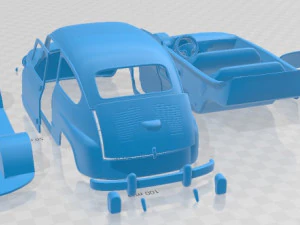 Fiat 600 d 1960 printable car 3D Print Model