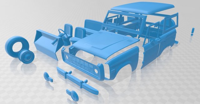 bronko 1975 printable car Model Cetak 3D .c4d .max .obj .3ds .fbx .stl .blend 