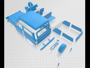 bronko 1975 printable car 3D Print Model