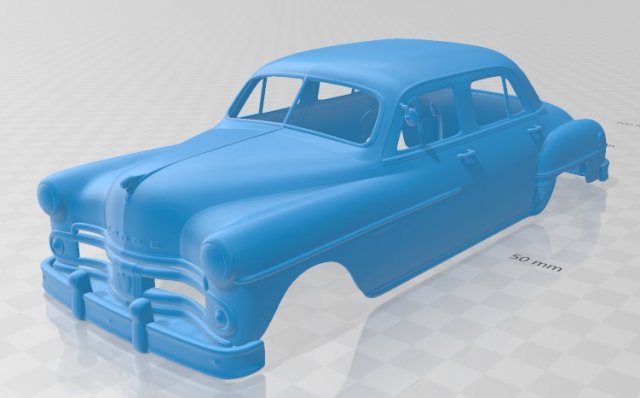 coronet 1950 printable body car 3D 打印模型 .c4d .max .obj .3ds .fbx .stl .blend