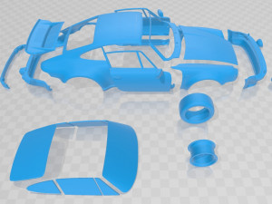 porsche 911 1973 printable car 3D Принт Модель