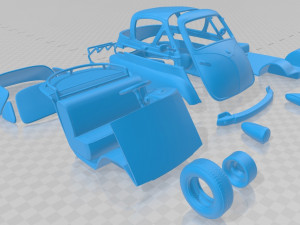 isetta 250 1955 printable car Model do druku 3D